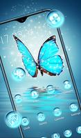 Blue-green crystal butterfly glitter theme 2019 capture d'écran 2