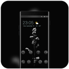Black flower theme | Mi Power Pro icon