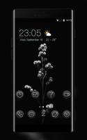 Black flower theme | Mi Power Pro โปสเตอร์