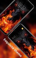 Burning Tree Warcraft dragon l poster