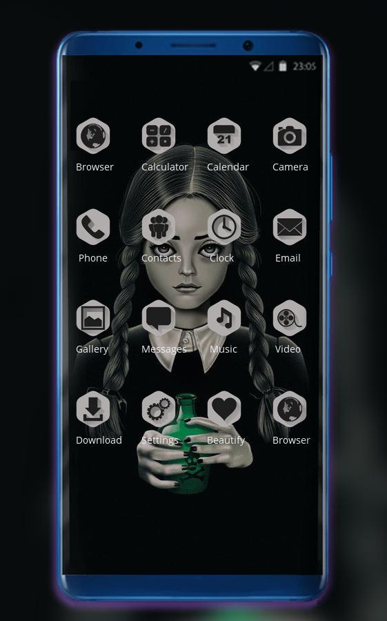 Wednesday Addams Browser Theme