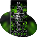 Green Skull bone Black Terror theme APK