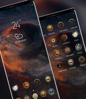 Space galaxy theme Planet crater 截图 1