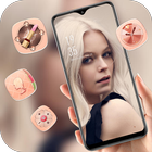 Blue Eye Beautiful Model Girl theme icon