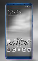 Tema para redmi 4A papel tapiz simple negro Poster