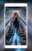 Theme for panasonic eluga X1 pro | neon style poster