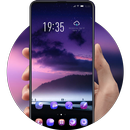 Purple sky landscape theme | n APK