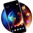 Cosmic theme earth with blue a APK