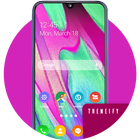 Wallpaper & theme for galaxy A40 icon