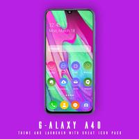 Wallpaper & theme for galaxy A40 poster