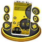 Yellow Speakers Launcher Theme icône