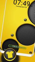 Yellow Speakers Launcher Theme capture d'écran 2