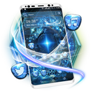 Blue Fractal Art Theme APK