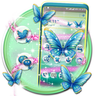 Butterfly Glitter Theme Zeichen