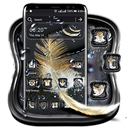 Feather Black Water Drop Theme APK