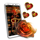 Golden Heart Rose Theme-icoon