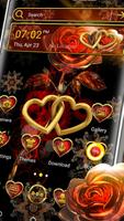 Golden Heart Rose Theme-poster