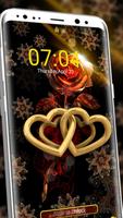 Golden Heart Rose Theme تصوير الشاشة 2