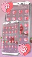 Love Heart Pink Launcher Theme ภาพหน้าจอ 1