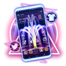 Neon Fountain Light Theme APK