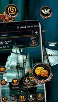 Pirate Ship Launcher Theme پوسٹر