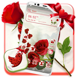 Red Rose Launcher Theme أيقونة