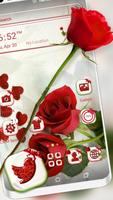 Red Rose Launcher Theme Affiche