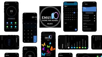 Black Emui Theme for Huawei Plakat