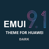 Dark Emui-9.1 Theme for Huawei icône