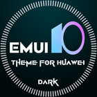 Dark Emui 10 Theme for Huawei icône
