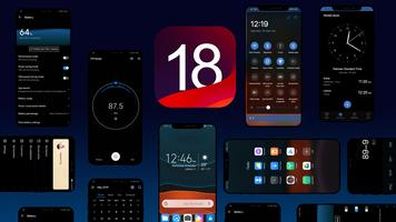 OS 18 Dark Theme for Huawei پوسٹر