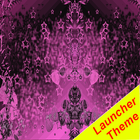 Темно-розовая тема GO Launcher иконка