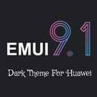 Dark Emui-9.1 Theme for Huawei icône