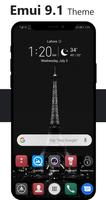 Dark Emui-9.1 Theme for Huawei Plakat