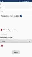 1 Schermata Organ donation