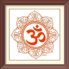 Om shanti chanting meditation ícone