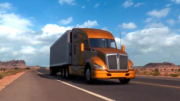 American Truck Simulator Mobil Affiche