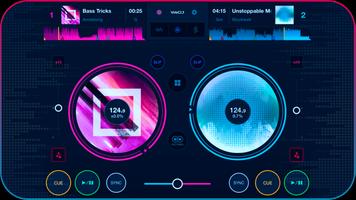 3D DJ Mixer App Affiche