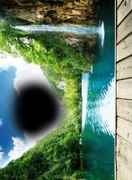 Waterfall Photo Frames الملصق