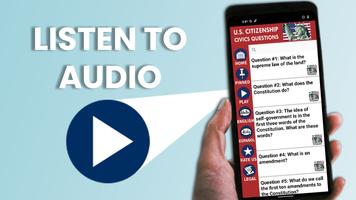 US Citizenship Test 2023 Audio Affiche