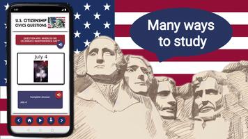 US Citizenship Test 2023 Audio ảnh chụp màn hình 3
