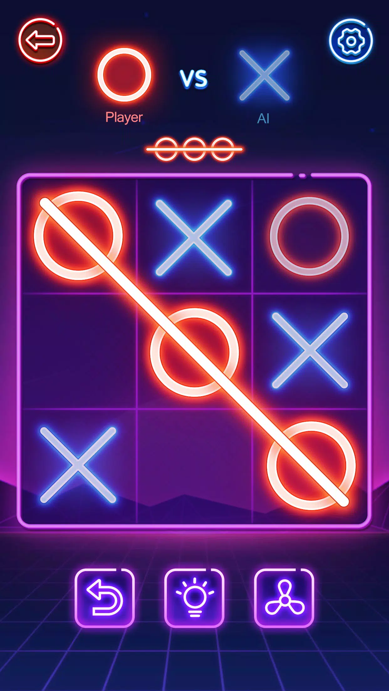 Tic Tac Toe Glow - Puzzle Game