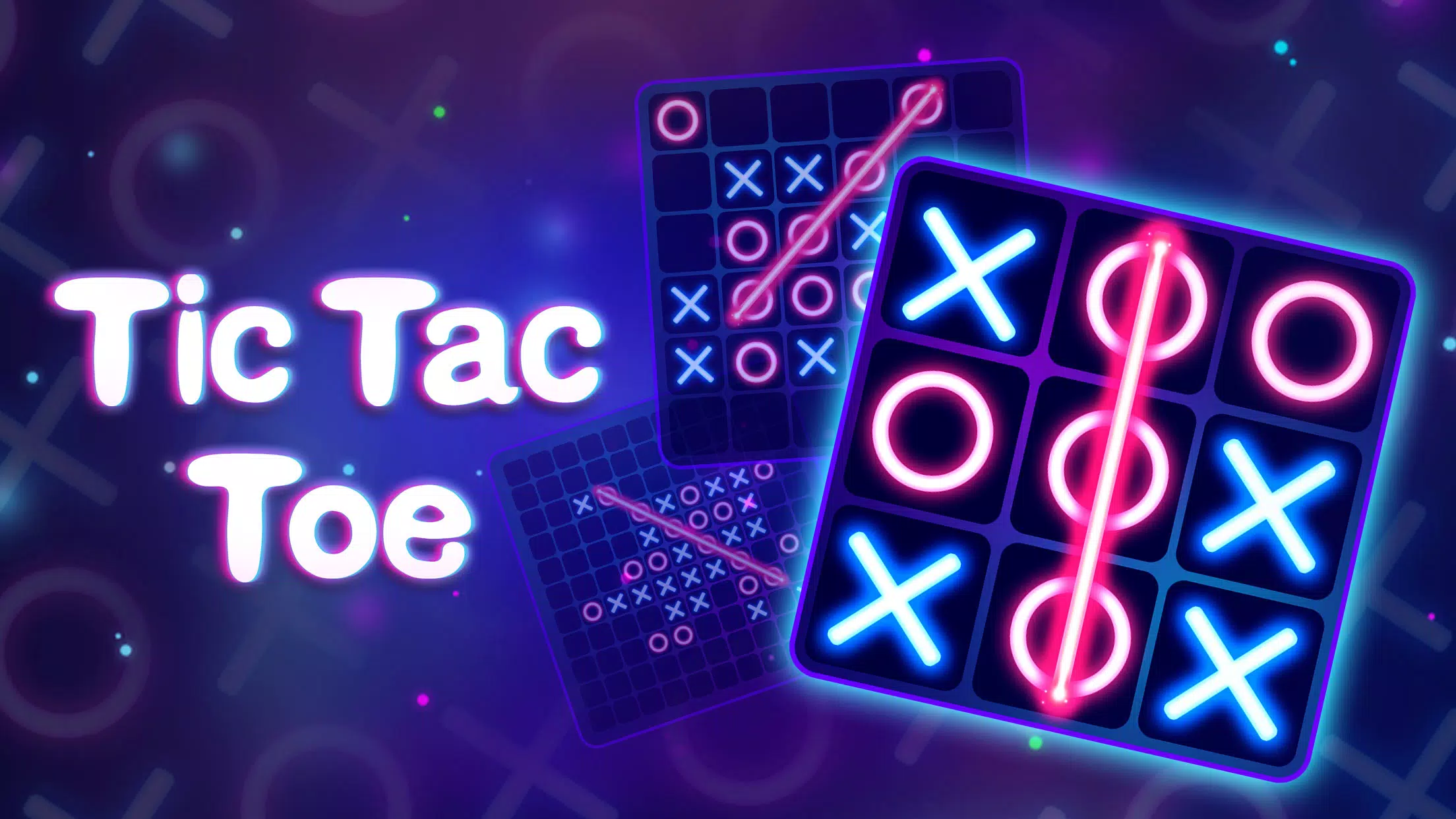 Tic Tac Toe 2 Player:Glow XOXO - Games