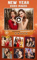 Happy New Year Video Maker With Music & Slideshow 포스터
