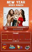 Happy New Year Video Maker With Music & Slideshow syot layar 2