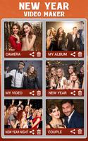 Happy New Year Video Maker With Music & Slideshow syot layar 3