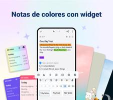 Notas, Notebook, Bloc de notas Poster