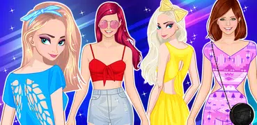 Lovely sisters dress up game