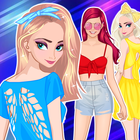 Lovely sisters dress up game আইকন