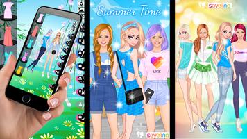 Lovely sisters dress up game 海報